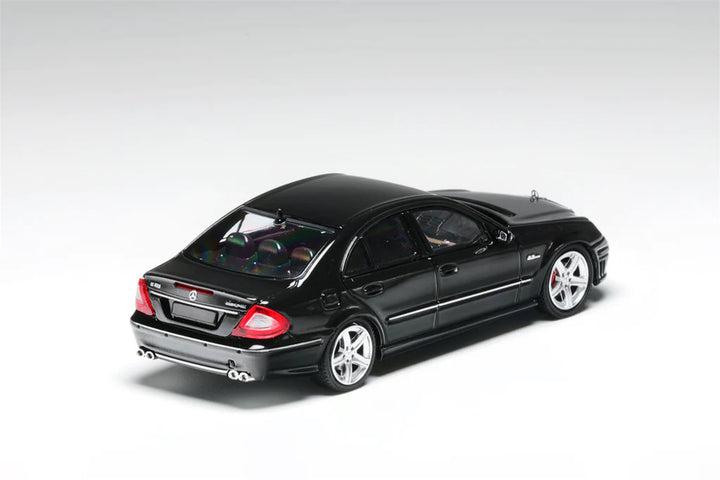 Mercedes-Benz E63 AMG W211 in Black 1:64 Scale Diecast Model by MK Model Rear View