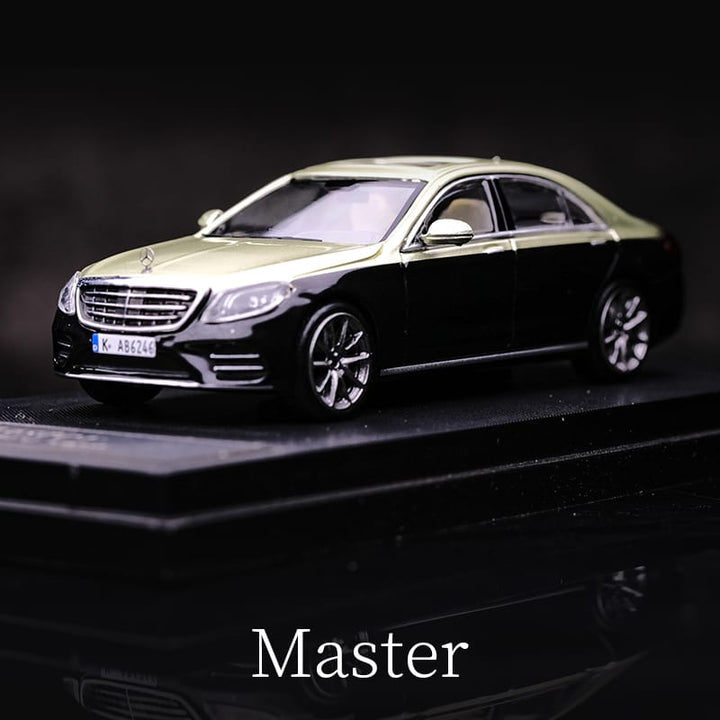 Mercedes-Benz S-Class S450 1:64 Diecast Scale Model by Master Black and Gold