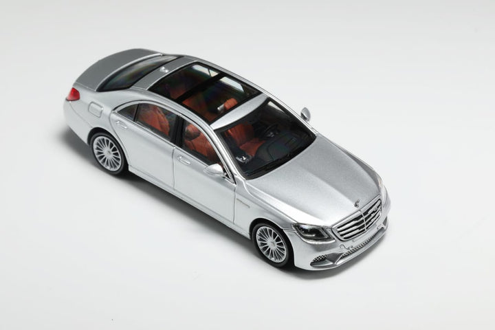 Mercedes-Benz S65 W222 Silver 1:64 Scale Diecast by Fine Model