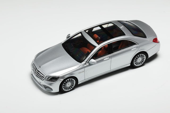 Mercedes-Benz S65 W222 Silver 1:64 Scale Diecast by Fine Model Top View