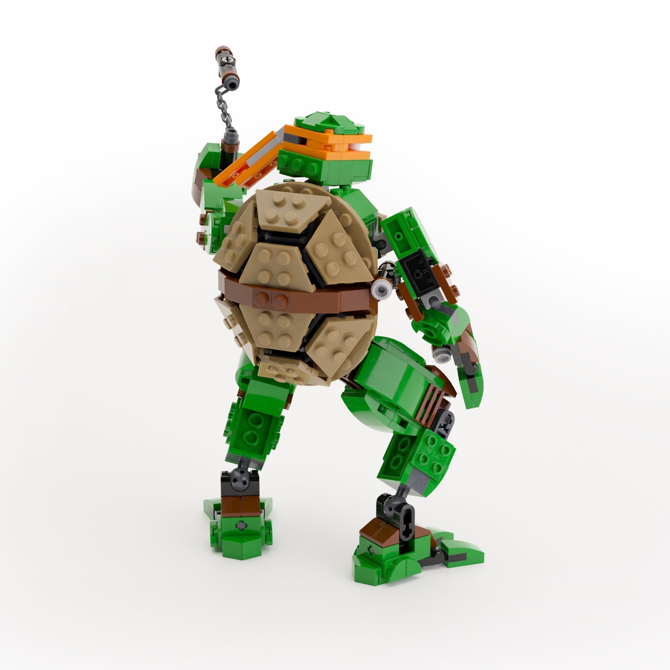 Michelangelo - Custom TMNT Figure made using LEGO parts  - B3 Customs 2