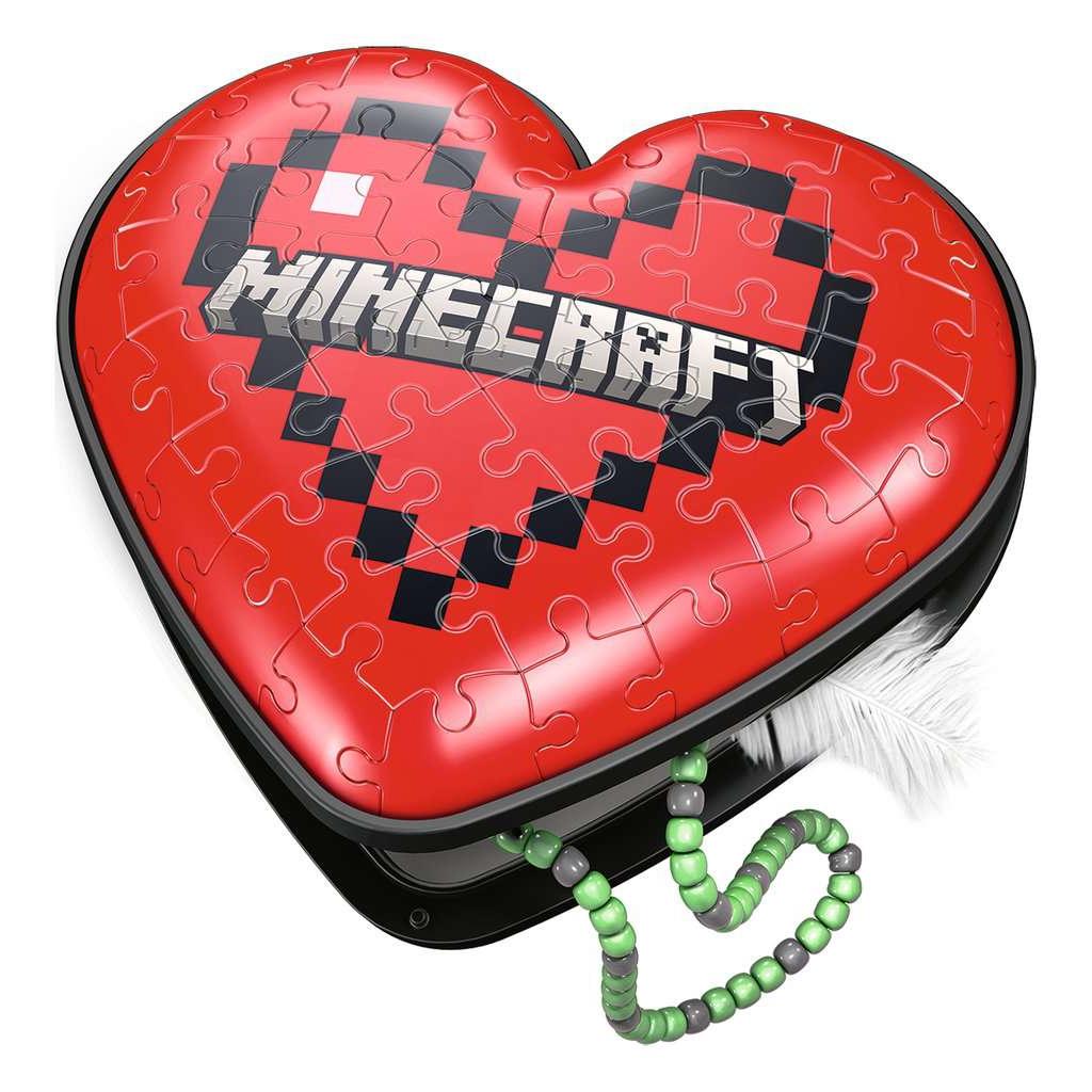 Minecraft Heart Box 60 Piece 3D Jigsaw Puzzle Ravensburger 2