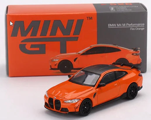 BMW M4 M-Performance G82 Fire Orange LHD 1:64 - By Mini GT