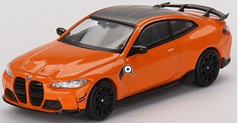 Brand: Mini GT Model: BMW M4 M-Performance Scale: 1:64 Material: Diecast metal with some plastic parts  Features:  -Limited production run -Detailed rims & rubber wheels -Detailed front and rear lights