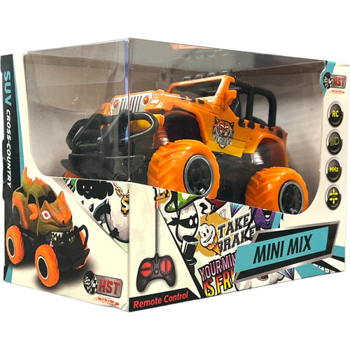 Mini Mix Off-Road Monster Remote Control Car 1:43 Scale by HST 6146 Orange