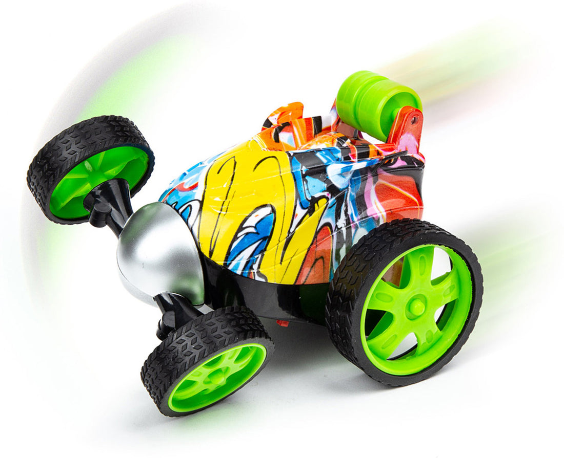 HST Mini Twist Graffiti Stunt RC Car - Image Skidding