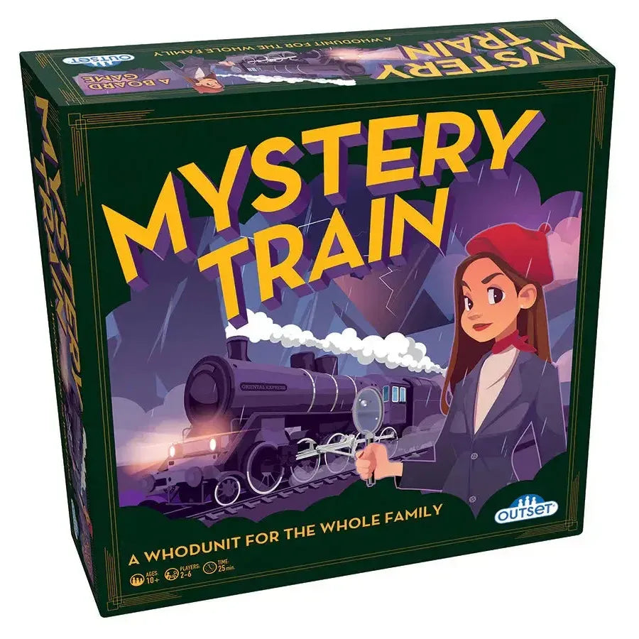 Mystery Train whodunit detective family board game by Outset