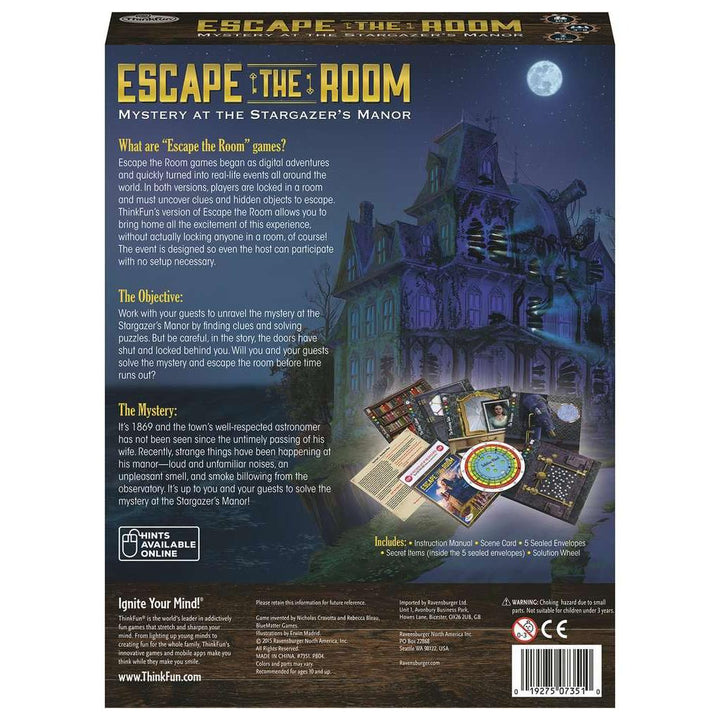 Mystery at the Stargazer's Manor - Escape the Room Game - Ravensburger 2