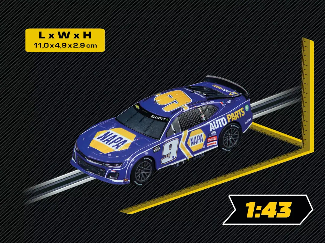 NASCAR Camaro Next Gen ZL1 "Hendrick Motorsports, Chase Elliott, #9 1:43 Scale Analog Slot Car by Carrera - 3
