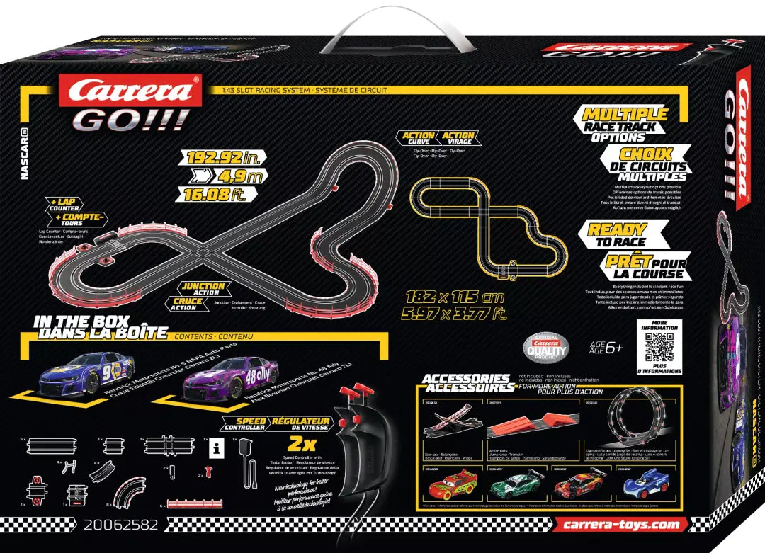 NASCAR Talladega Competition 1:43 Analog Slot Car Track Set by Carrera 8