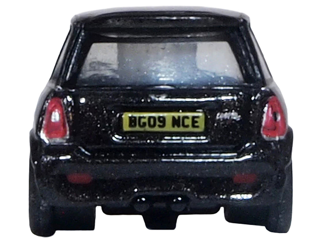 Mini Cooper S RHD (Right Hand Drive) Midnight Black with Silver Stripes 1/148 (N) Scale Diecast Model Car by Oxford Diecast 3