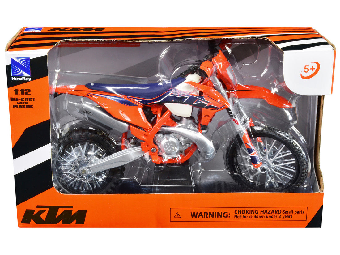 KTM 300 EXC-TPI Enduro Dirt Bike Motorcycle Orange 1/12 Diecast Model by New Ray-0