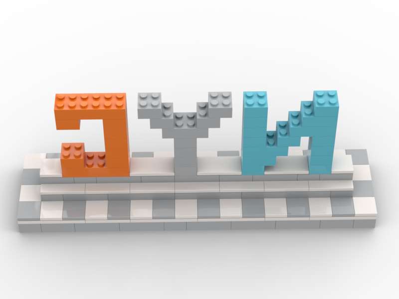NYC Sign Custom LEGO-Compatible – Modern Display Build (White & Light Gray Base) 2