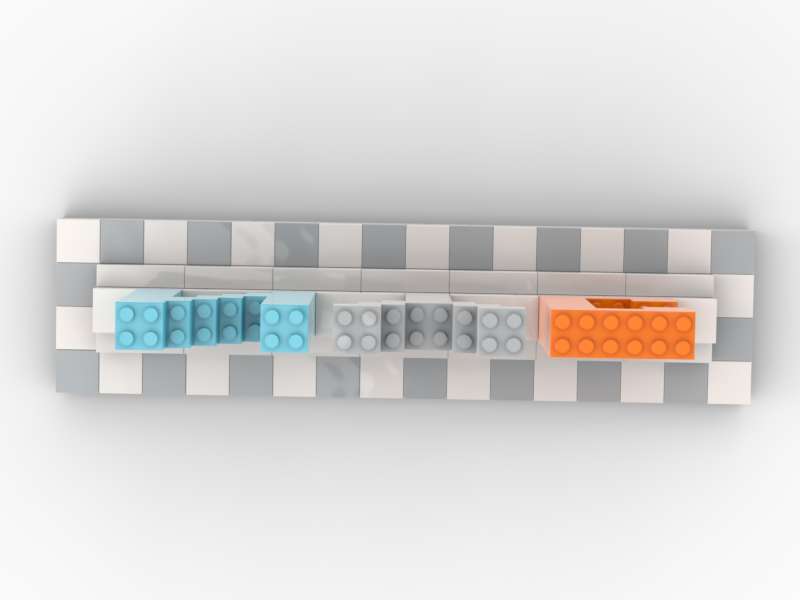 NYC Sign Custom LEGO-Compatible – Modern Display Build (White & Light Gray Base) 3