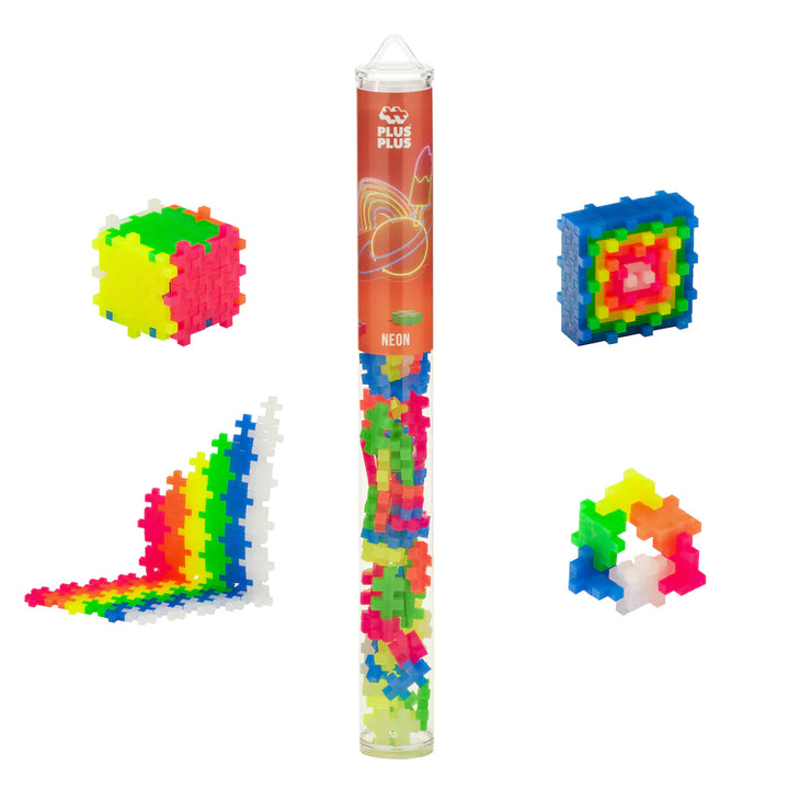 Plus Plus - Tube 70 pieces - NEON Puzzle Blocks