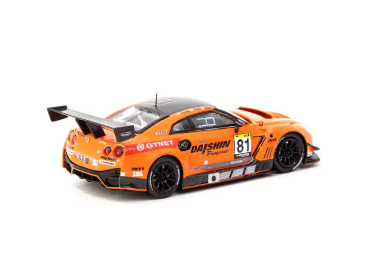 Nissan GT-R Nismo GT3 Super Taikyu Series 2021 #81 Winner 1:64 Scale Diecast Model by Tarmac Works T64-035-21ST81 Rear View