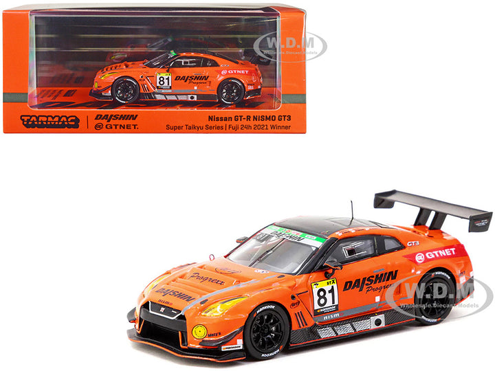 Nissan GT-R Nismo GT3 Super Taikyu Series 2021 #81 Winner 1:64 Scale Diecast Model by Tarmac Works T64-035-21ST81 Package View
