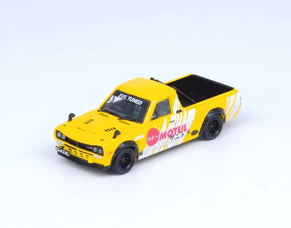 Nissan Hakotora Pick Up Truck "MOTUL" Livery 1:64 Scale Diecast by Inno64 IN-64-HKT-MOTUL Front View