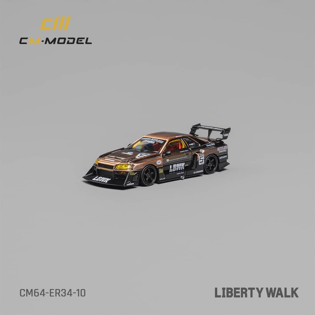 Nissan Skyline LB-ER34 Super Silhouette 1:64 Scale Diecast by CM