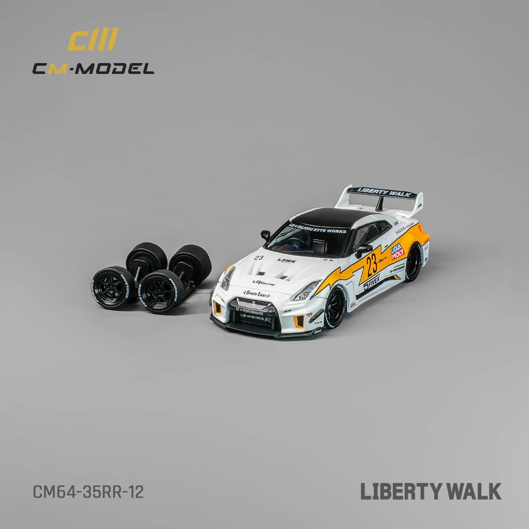 Nissan LBWK GT35RR Super Silhouette #23 1:64 Scale Diecast Model by CM Model Front View