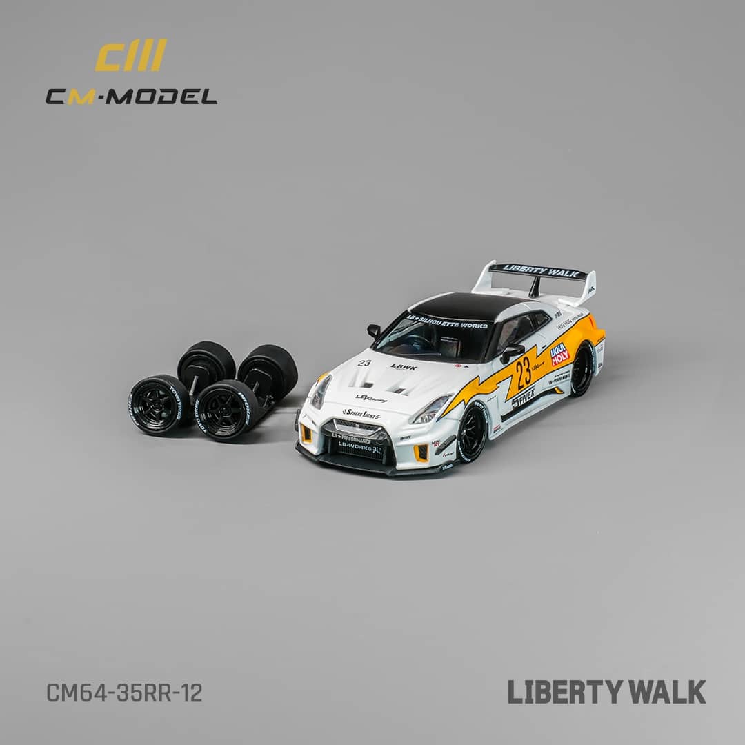 Nissan LB-Silhouette WORKS GT 35GT-RR #23 White with Yellow