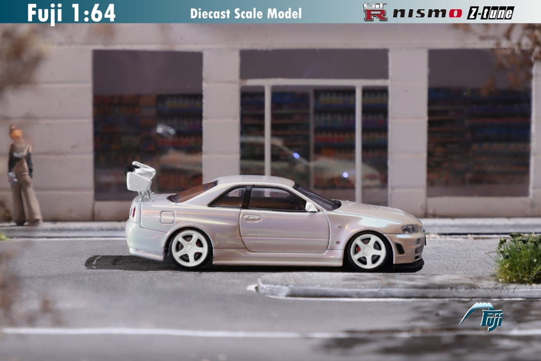 Nissan Skyline GT-R R34 Nismo Z-Tune High Wing 1:64 by Fuji