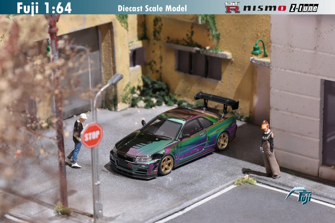 Nissan Skyline GT-R R34 Nismo Z-Tune High Wing 1:64 by Fuji