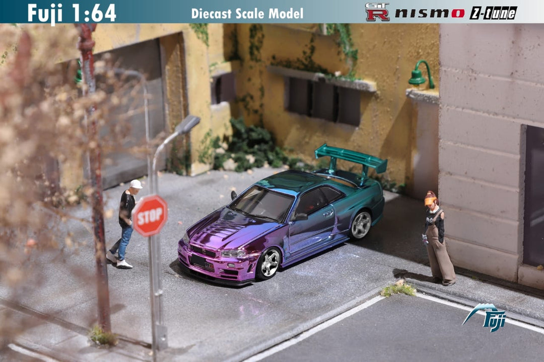 Nissan Skyline GT-R R34 Nismo Z-Tune High Wing 1:64 by Fuji