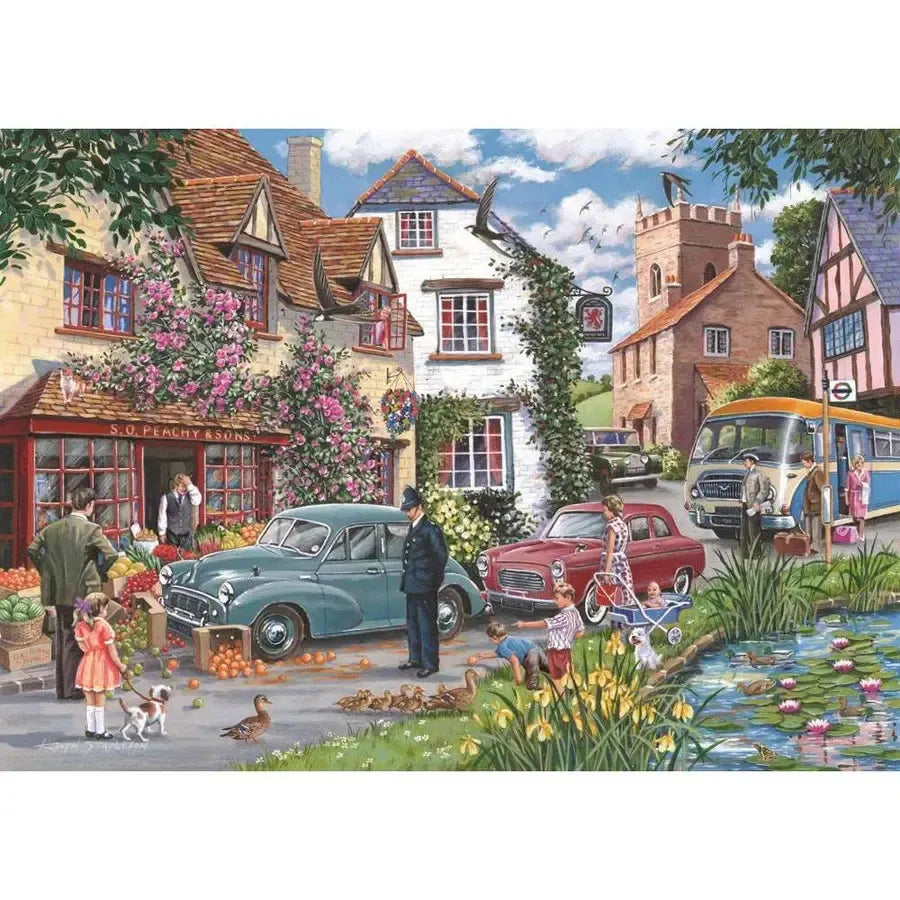 House of Puzzles unique shaped jigsaw puzzle pieces feature