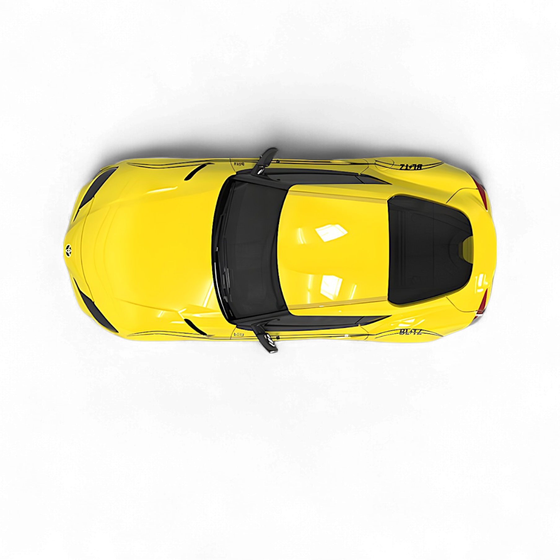 Toyota Supra A90 Initial D MT GHOST in Yellow 1:64 by OM Model 4