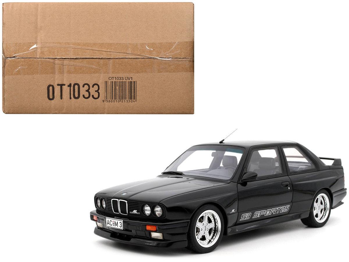 1985 BMW AC Schnitzer ACS3 Sport 2.5 Diamond Black Metallic Limited Edition to 3000 pieces Worldwide 1/18 Model Car by Otto Mobile-0