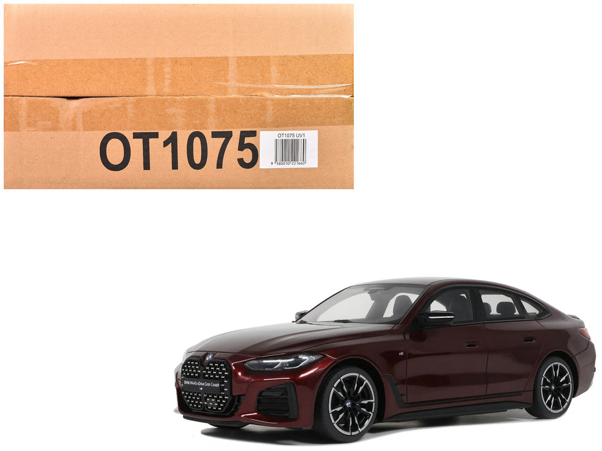 2021 BMW M440i xDrive Gran Coupe Aventurin Red Metallic Limited Edition to 500 pieces Worldwide 1/18 Model Car by Otto Mobile-4