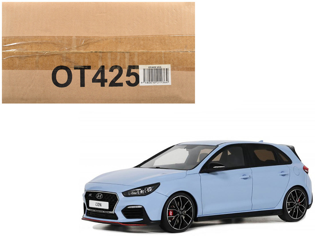 2017 Hyundai I30 N Light Blue Limited Edition to 2500 pieces Worldwide 1/18 Model Car by Otto Mobile-4