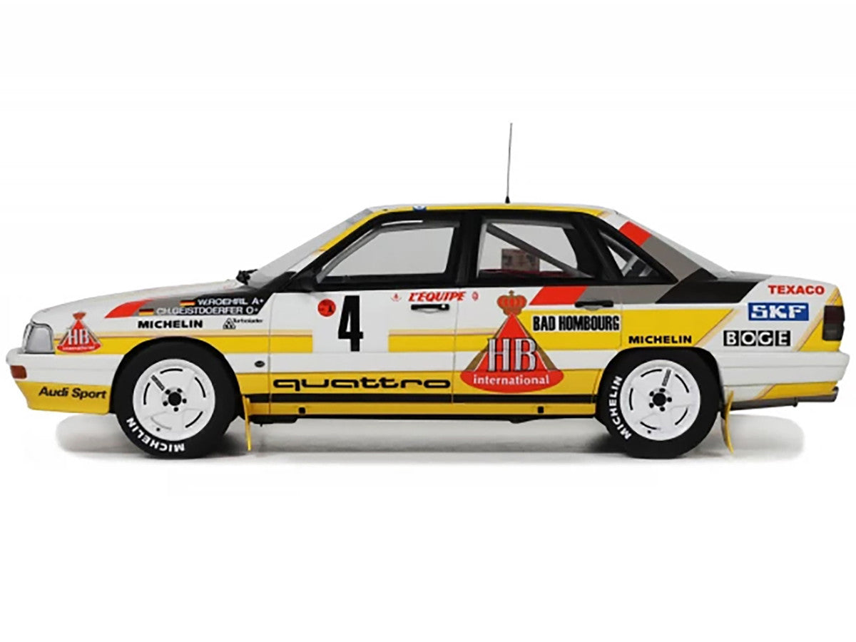 Audi 200 Quattro #4 Walter Rohrl - Christian Geistdorfer "Rallye Automobile Monte Carlo" (1987) Limited Edition to 3000 pieces Worldwide 1/18 Model Car by Otto Mobile-1