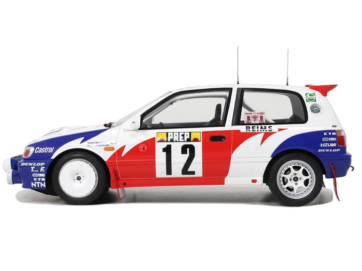 Nissan Sunny GTI-R #12 Tommi Makinen - Seppo Harjanne "Monte Carlo Rally" (1992) Limited Edition to 2500 pieces Worldwide 1/18 Model Car by Otto Mobile-0