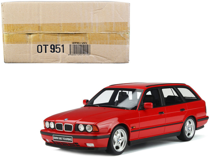 1994 BMW M5 E34 Touring Mugello Red Limited Edition to 3000 pieces Worldwide 1/18 Model Car by Otto Mobile-0