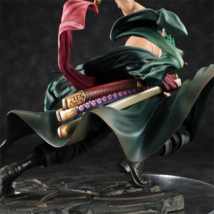 Roronoa Zoro action figure with battle pose