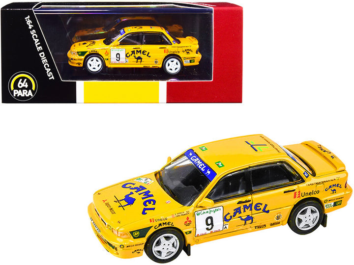 Mitsubishi Galant VR-4 #9 S. Garcia - A. Ponce Rally El Corte Ingles (1995) 1/64 Diecast Model Car by Paragon-0