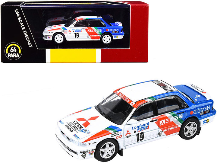Mitsubishi Galant VR-4 #19 T. Salonen - V. Silander Lombard RAC Rally (1989) 1/64 Diecast Model Car by Paragon-0
