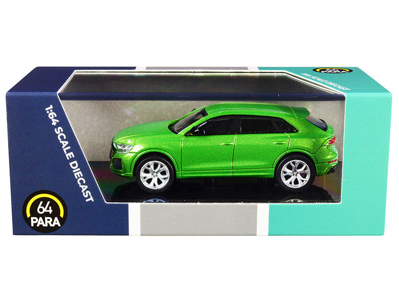 Audi RS Q8 Java Green Metallic 1/64 Diecast Model Car by Paragon-0