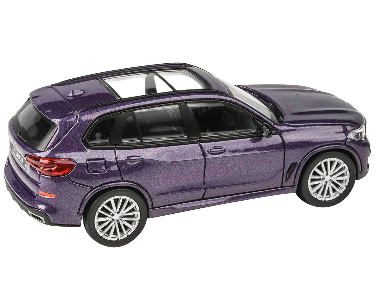 2018 BMW X5 Daytona Violet Metallic with Sunroof 1/64 Diecast Model Car by Paragon Models-1