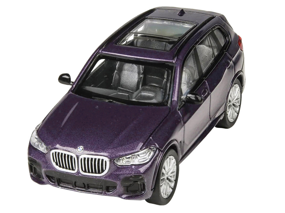 2018 BMW X5 Daytona Violet Metallic with Sunroof 1/64 Diecast Model Car by Paragon Models-2