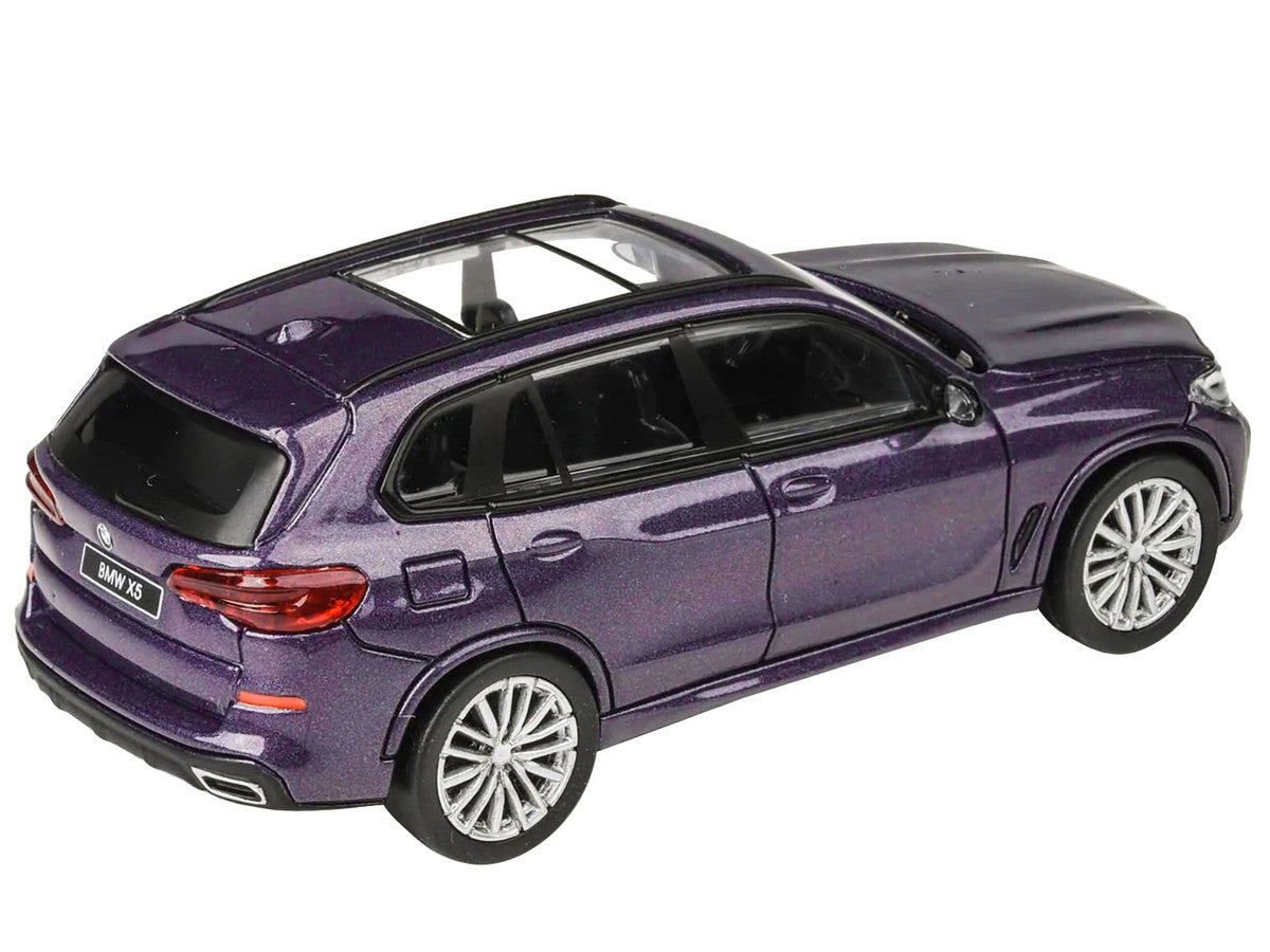 2018 BMW X5 Daytona Violet Metallic with Sunroof 1/64 Diecast Model Car by Paragon Models-3