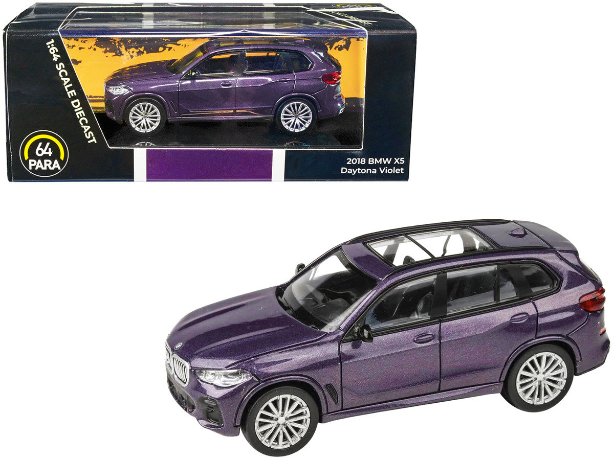 2018 BMW X5 Daytona Violet Metallic with Sunroof 1/64 Diecast Model Car by Paragon Models-0