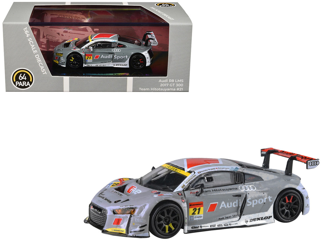 Audi R8 LMS #21 Richard Lyons - Masataka Yanagida "Team Hitotsuyama" "Super GT Series" (2017) 1/64 Diecast Model Car by Paragon Models-2