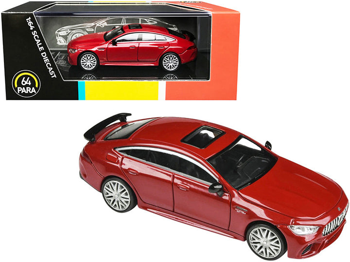 Mercedes-AMG GT 63 S with Sunroof Jupiter Red 1/64 Diecast Model Car by Paragon-0