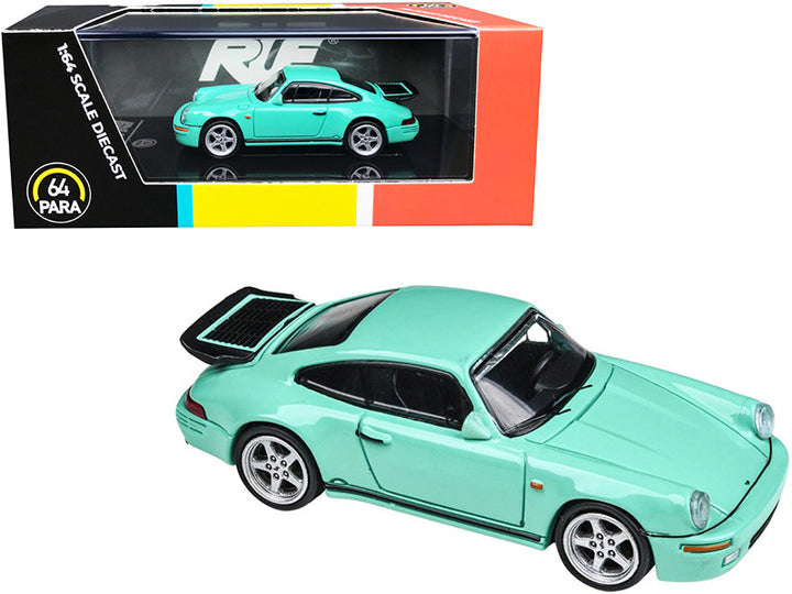 1987 RUF CTR Yellowbird Mint Green 1/64 Diecast Model Car by Paragon-0