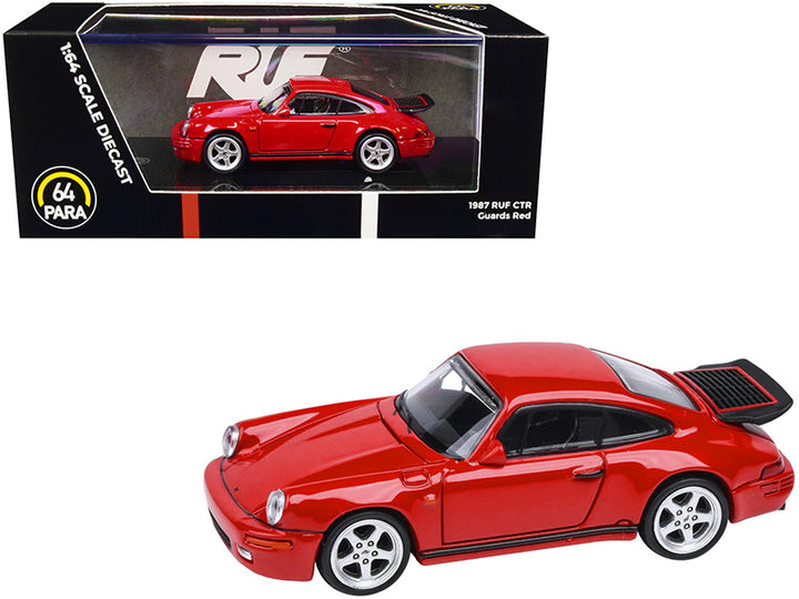 1987 RUF CTR Guards Red 1/64 Diecast Model Car by Paragon Models-0