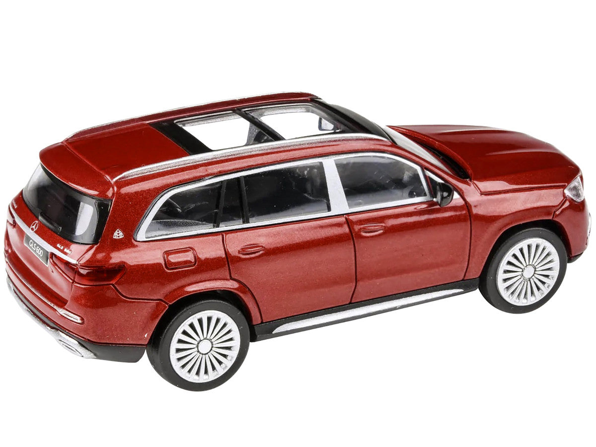 2020 Mercedes-Maybach GLS 600 with Sunroof Red Metallic 1/64 Diecast Model Car by Paragon-1