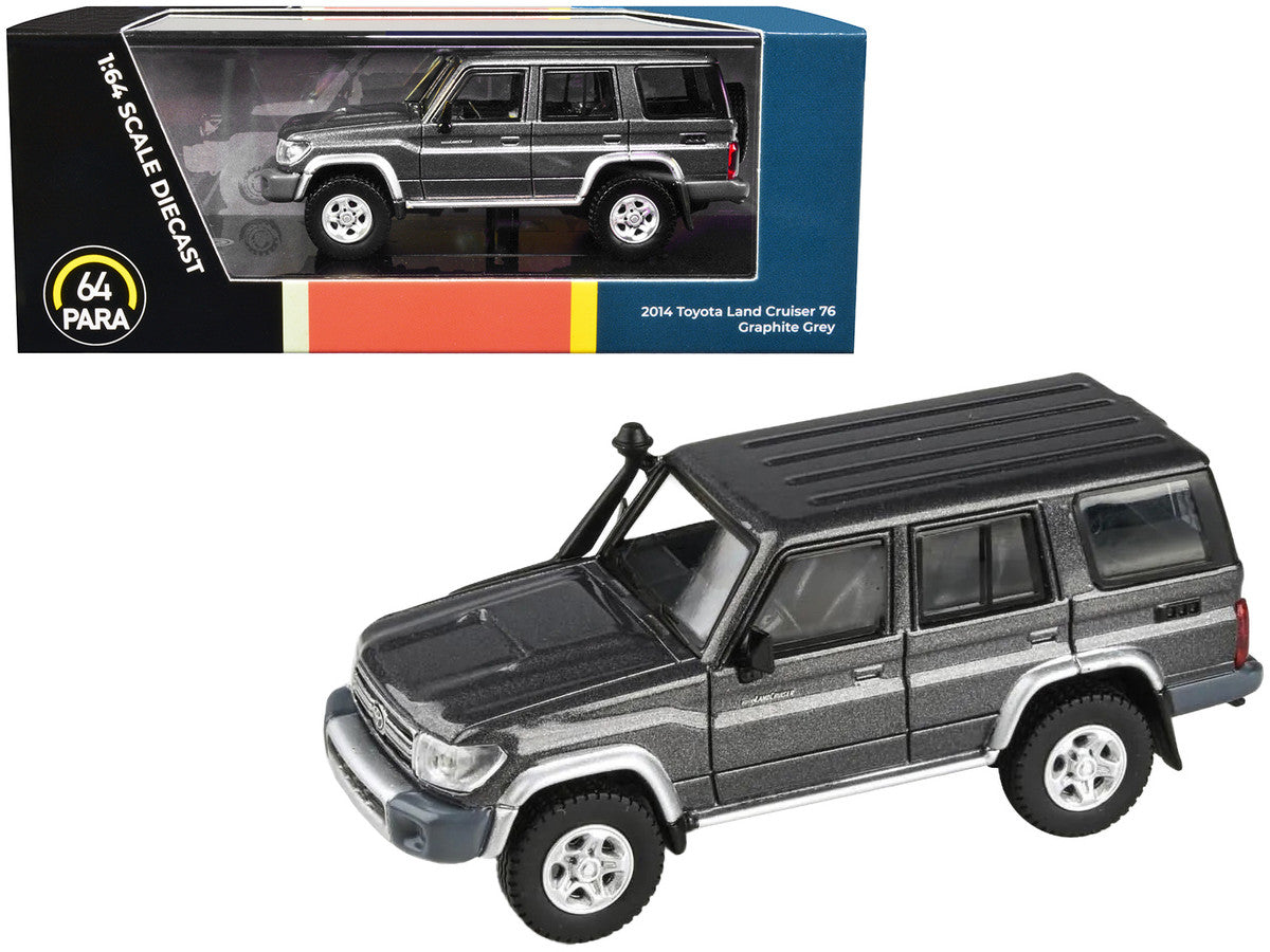 2014 Toyota Land Cruiser 76 Graphite Gray Metallic 1/64 Diecast Model Car by Paragon Models-0